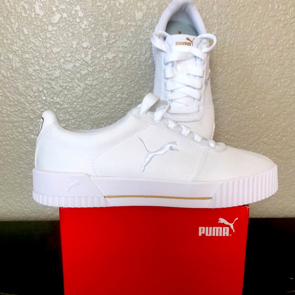 Puma Carina Summer women’s white canvas sneaker